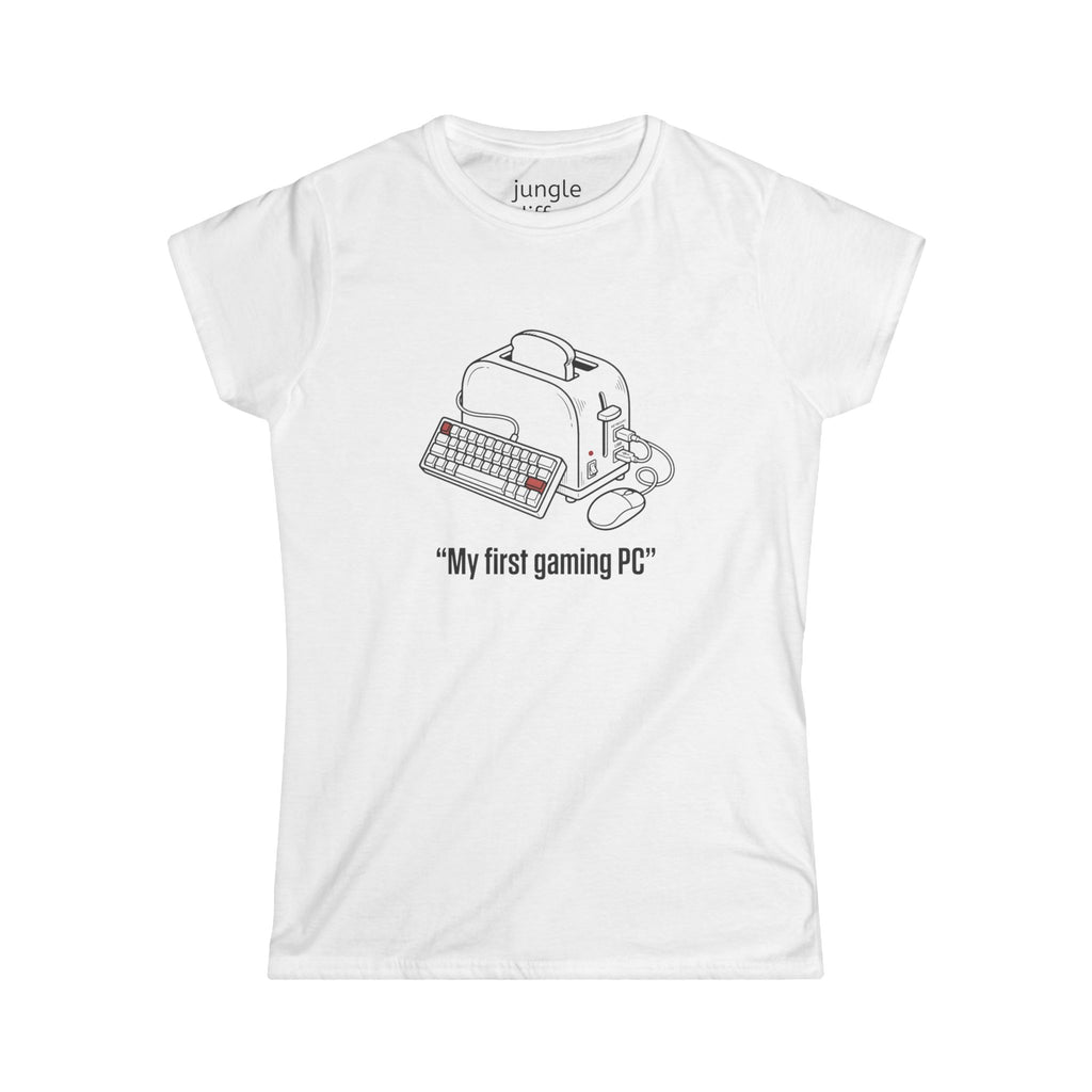 My first gaming PC? I'll run it down! Women's Softstyle Tee