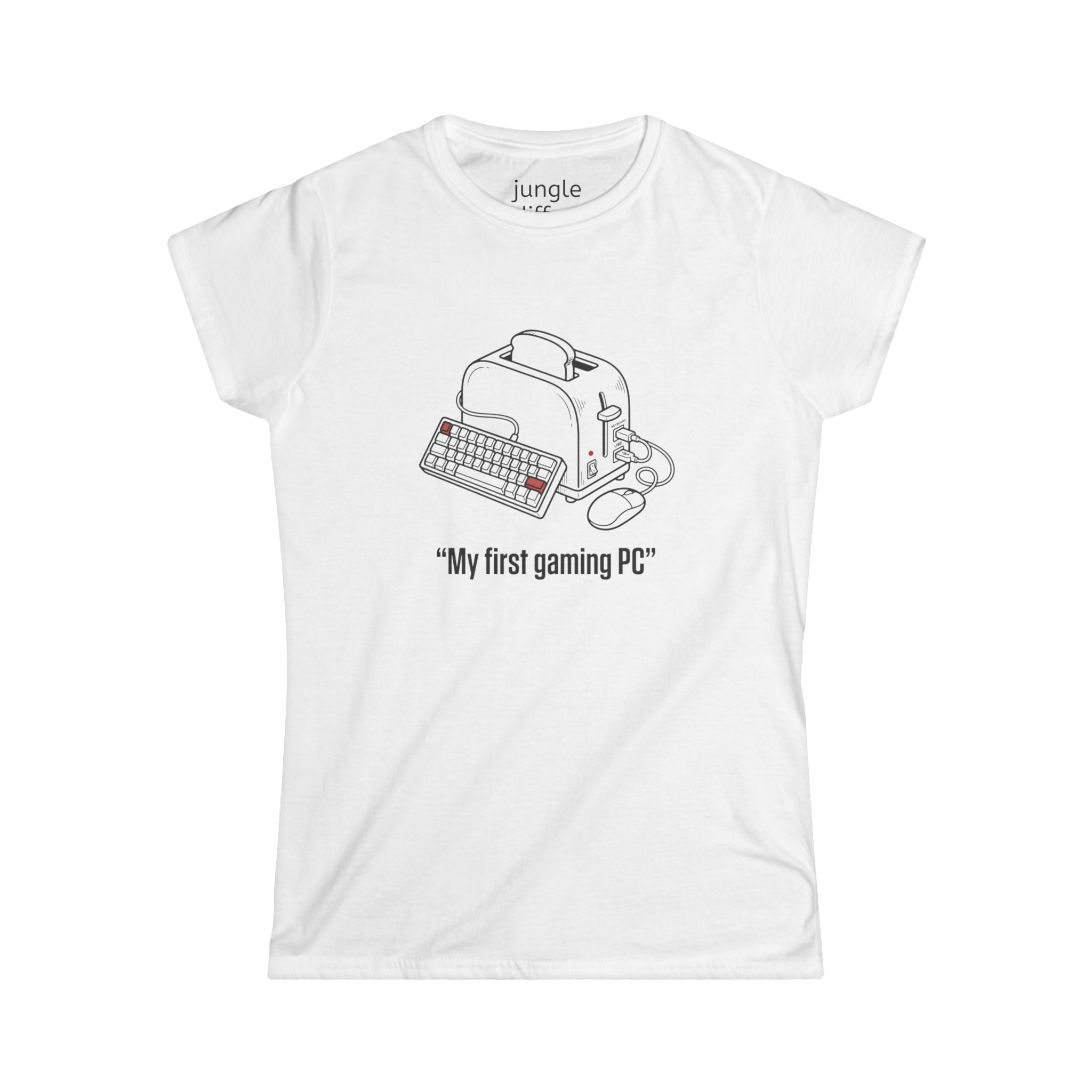 My first gaming PC? I'll run it down! Women's Softstyle Tee