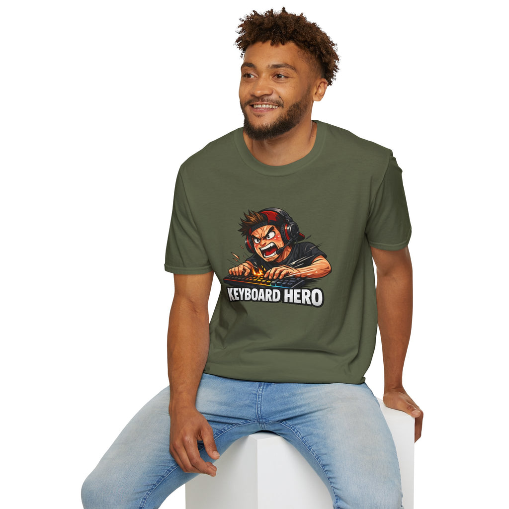 Keyboard Hero! Unisex Softstyle T-Shirt