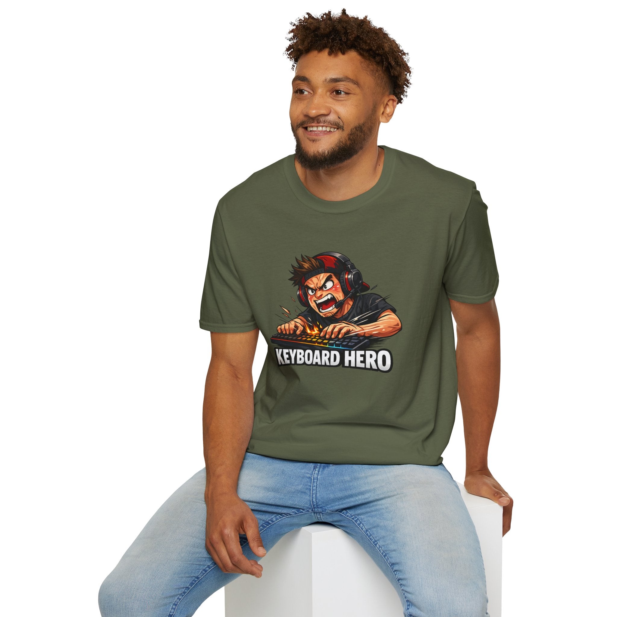 Keyboard Hero! Unisex Softstyle T-Shirt