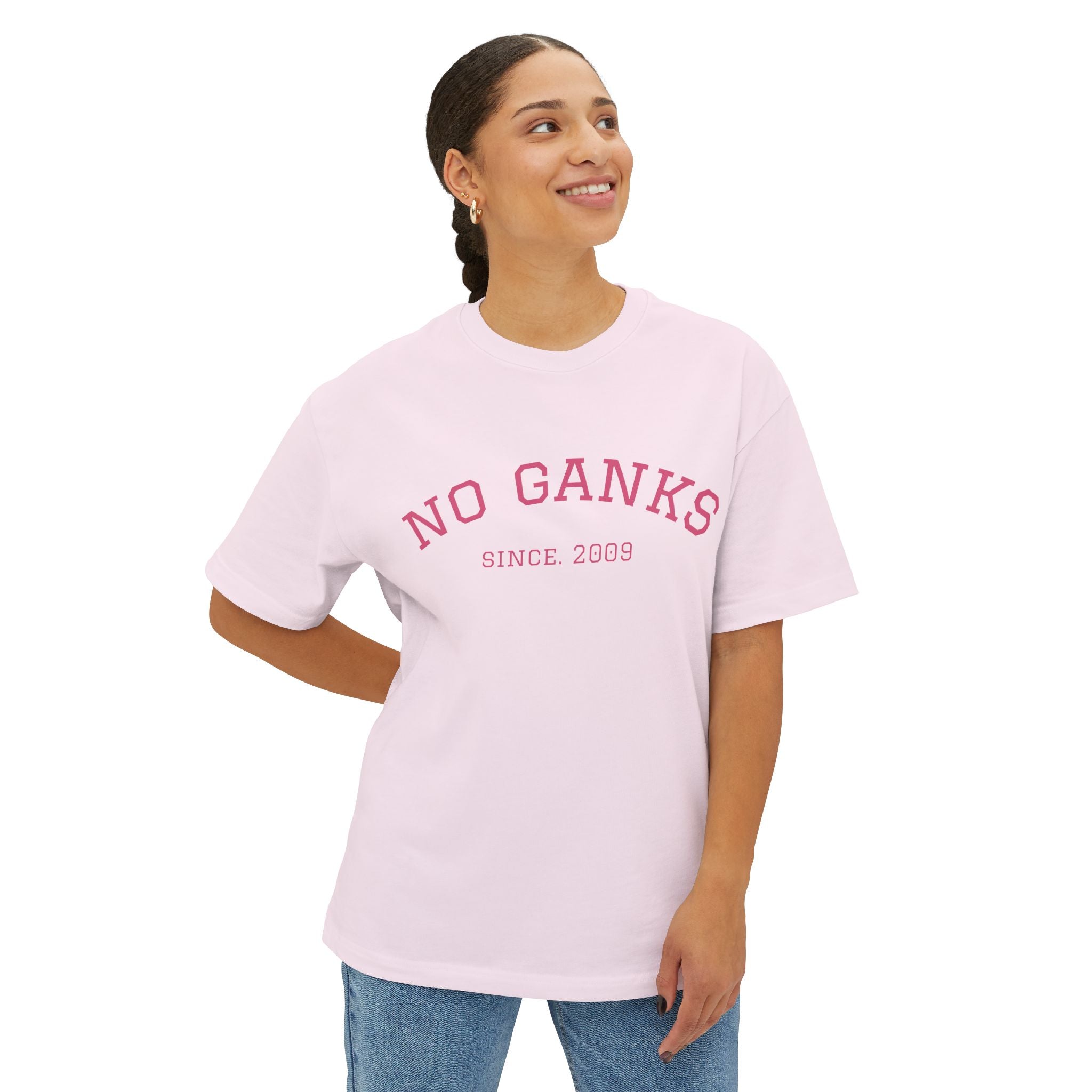 Classic No Ganks! Unisex Oversized Boxy Tee