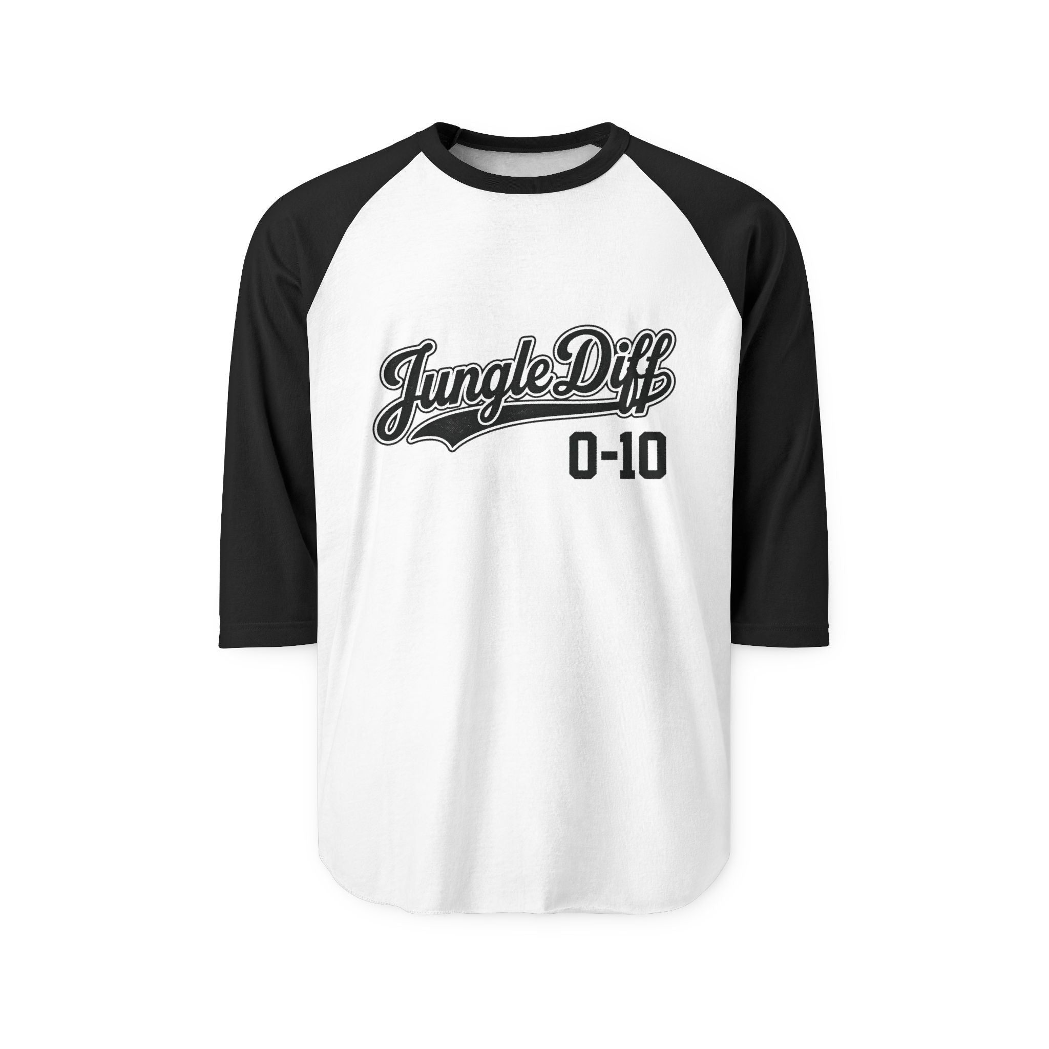 Jungle Diff Softball Jersey 0-10! Unisex Three-Quarter Sleeve Raglan Shirt