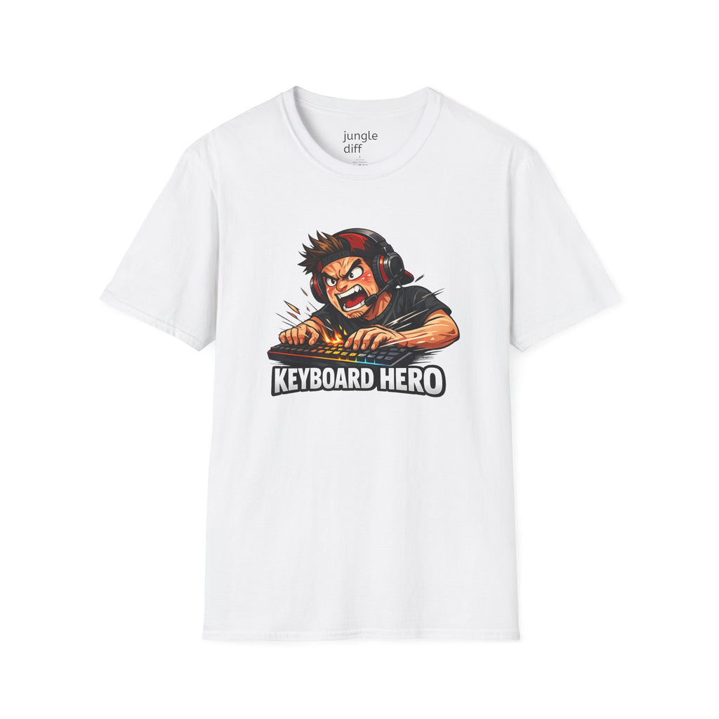 Keyboard Hero! Unisex Softstyle T-Shirt