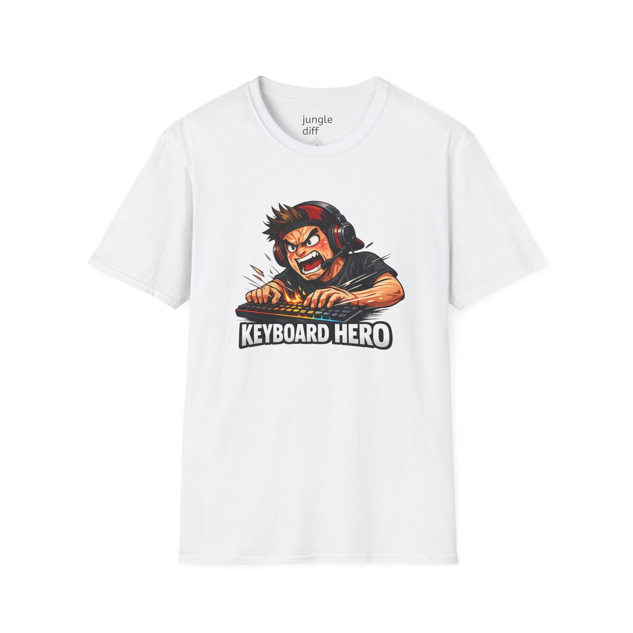 Keyboard Hero! Unisex Softstyle T-Shirt