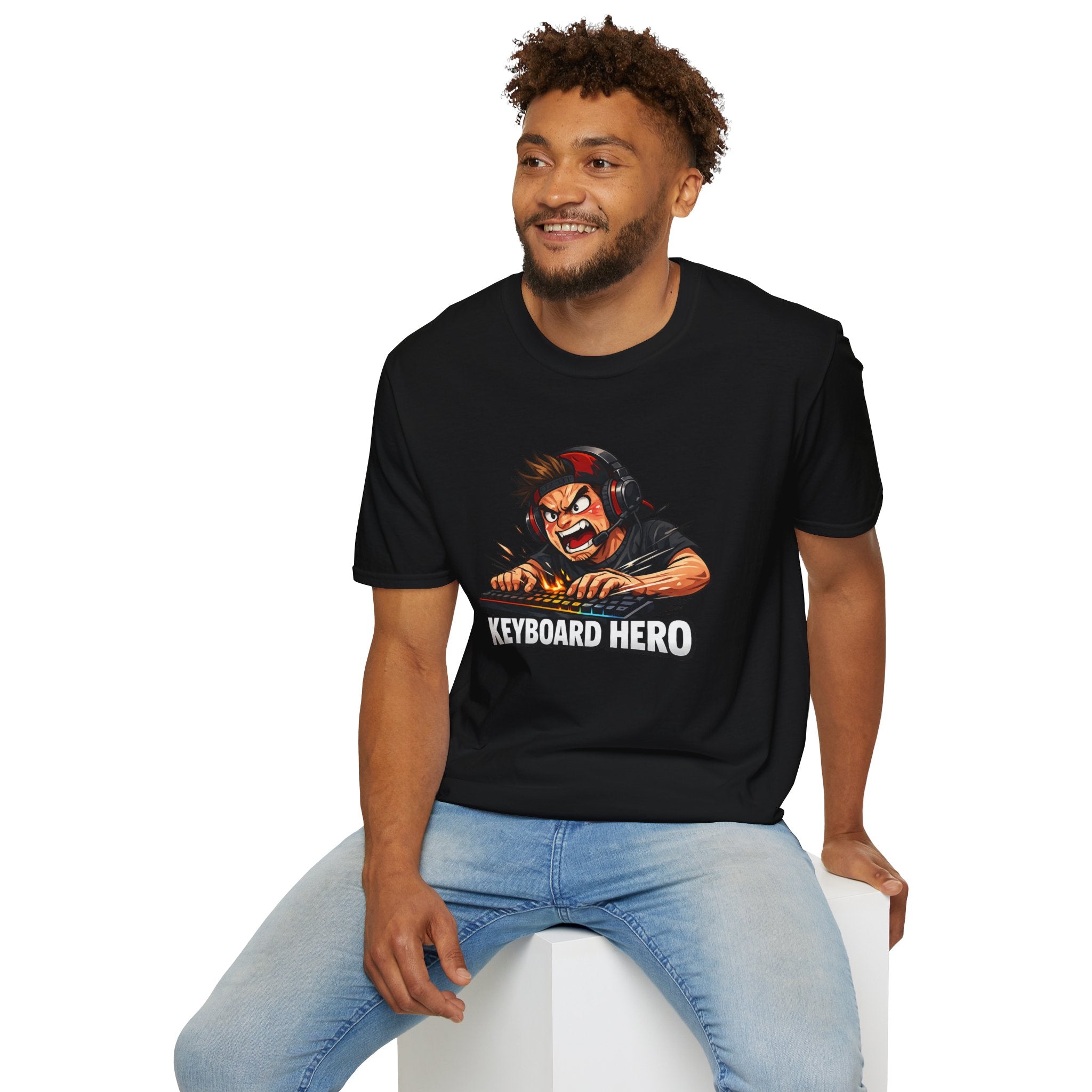 Keyboard Hero! Unisex Softstyle T-Shirt