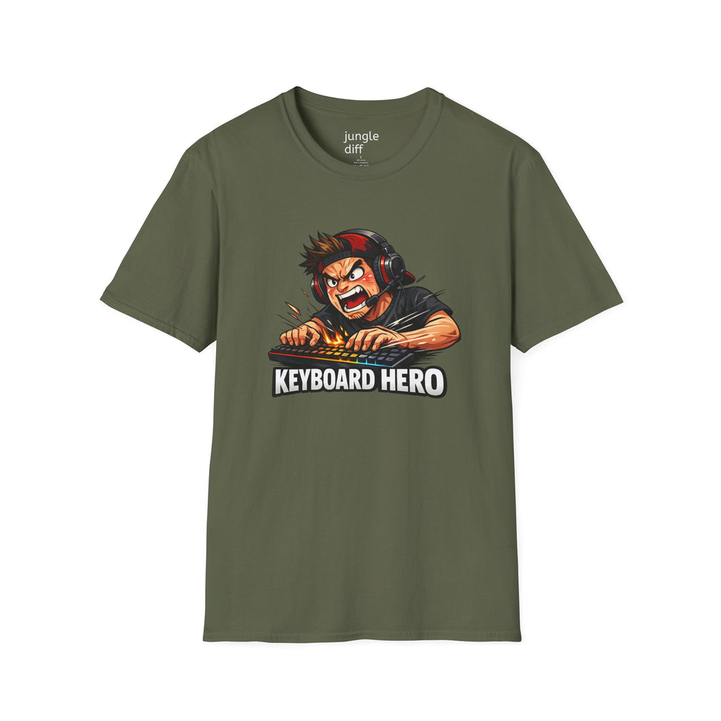 Keyboard Hero! Unisex Softstyle T-Shirt
