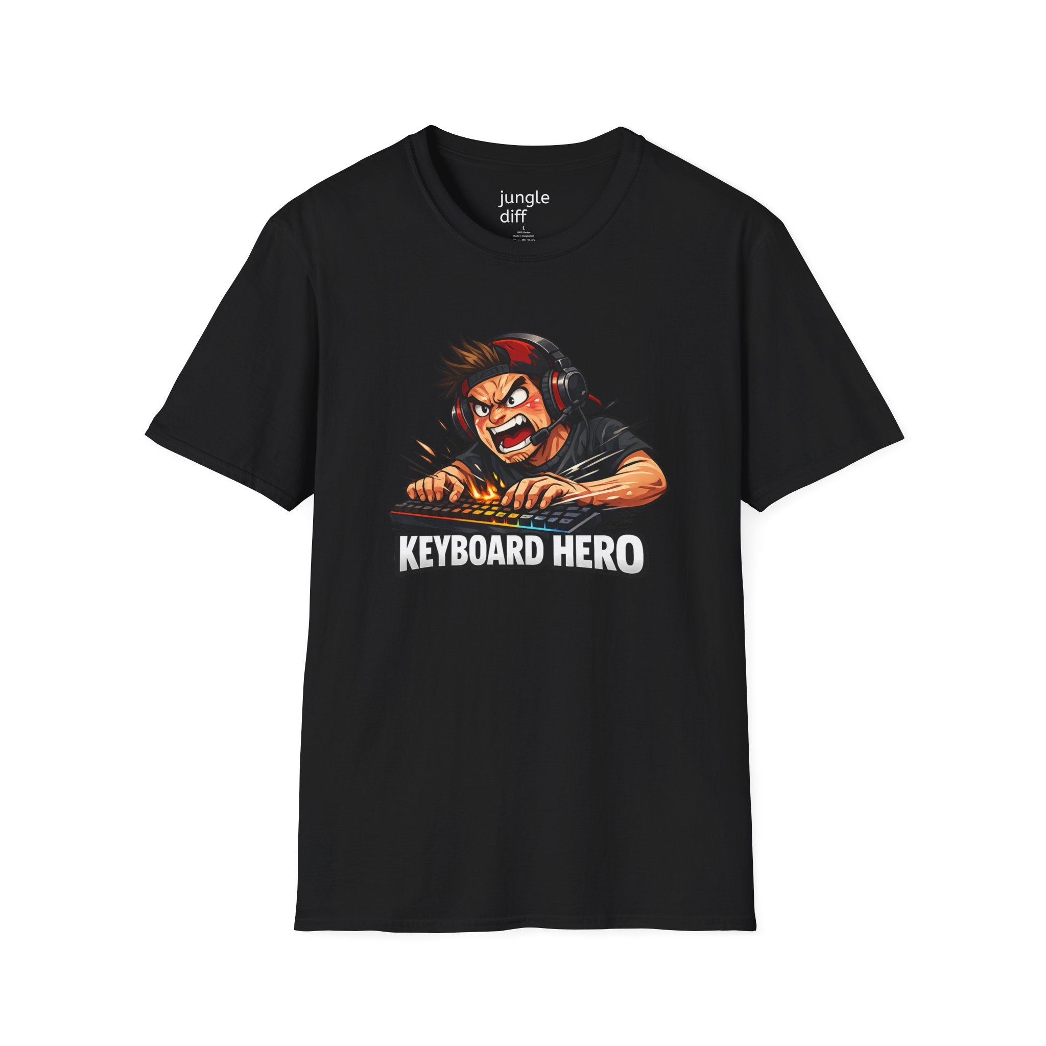 Keyboard Hero! Unisex Softstyle T-Shirt