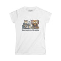 Me at work VS. Me online! Women's Softstyle Tee