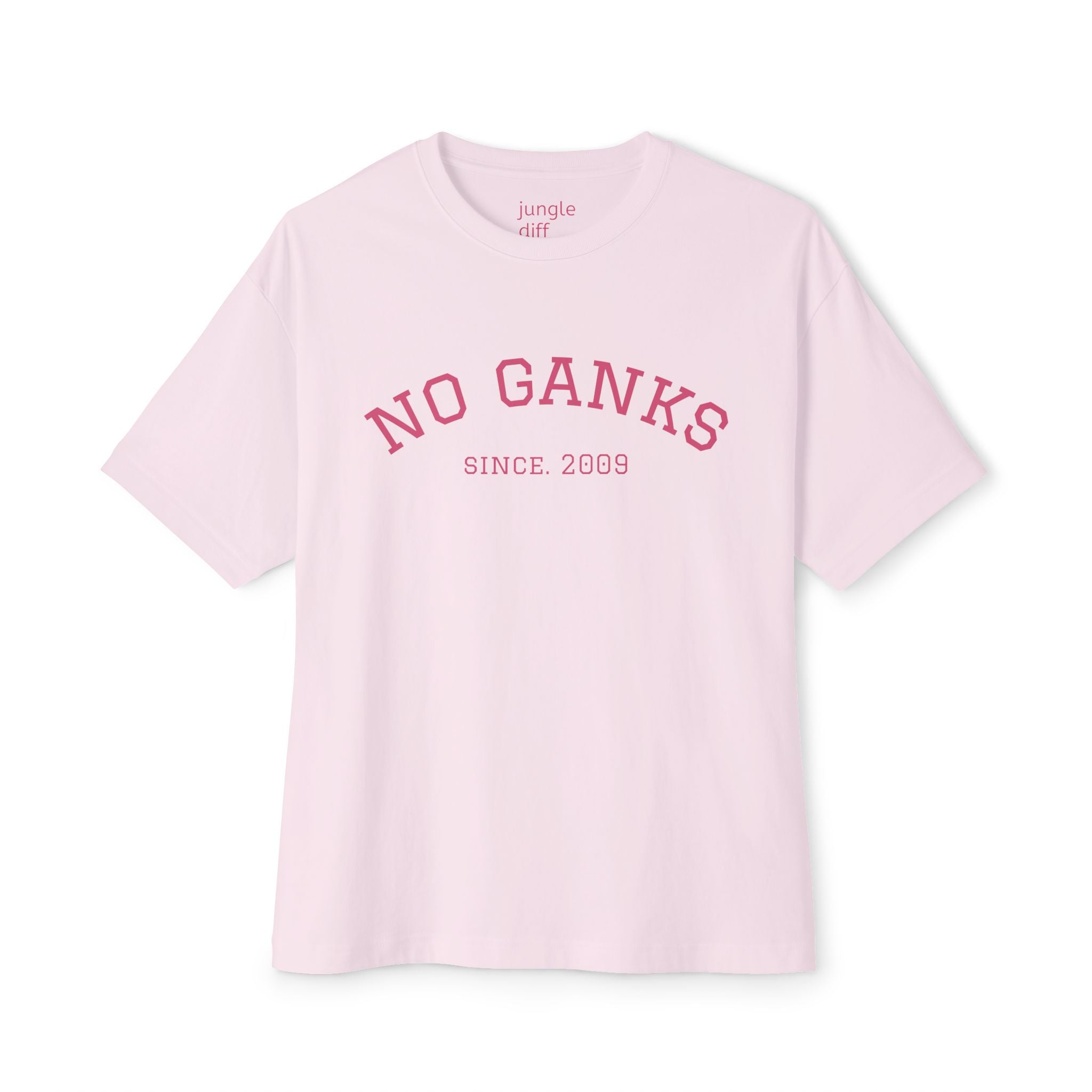 Classic No Ganks! Unisex Oversized Boxy Tee